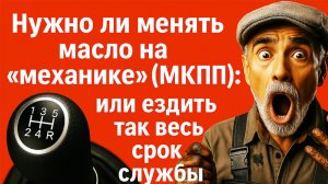 Нужно ли менять масло на «механике» (МКПП) или ездить без замены?