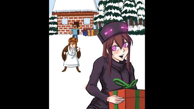 Новый год в Майнкрафте! Музыка Чайковского. New Year in Minecra смотреть онлайн