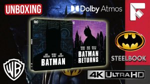 Бэтмен и Бэтмен Возвращается/ Распаковка 4KUHD Blu-ray Steelbook