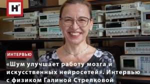 «Шум улучшает работу мозга и искусственных нейросетей». Интервью с физиком Галиной Стрелковой