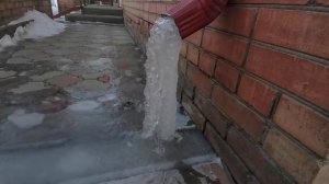 Лёд водосток