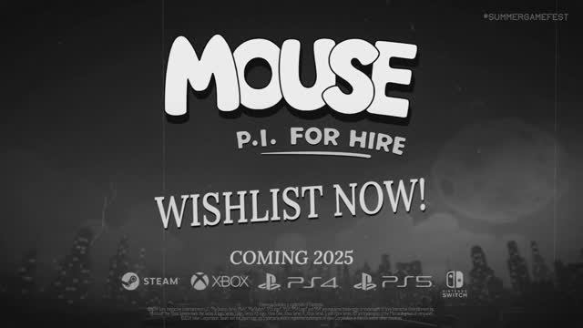Mouse： P.I. for Hire World Premiere Trailer ｜ Summer Game Fest 2025
