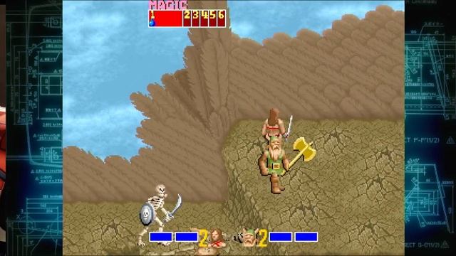 Golden Axe arcade (пройдено на Sega Astro City)