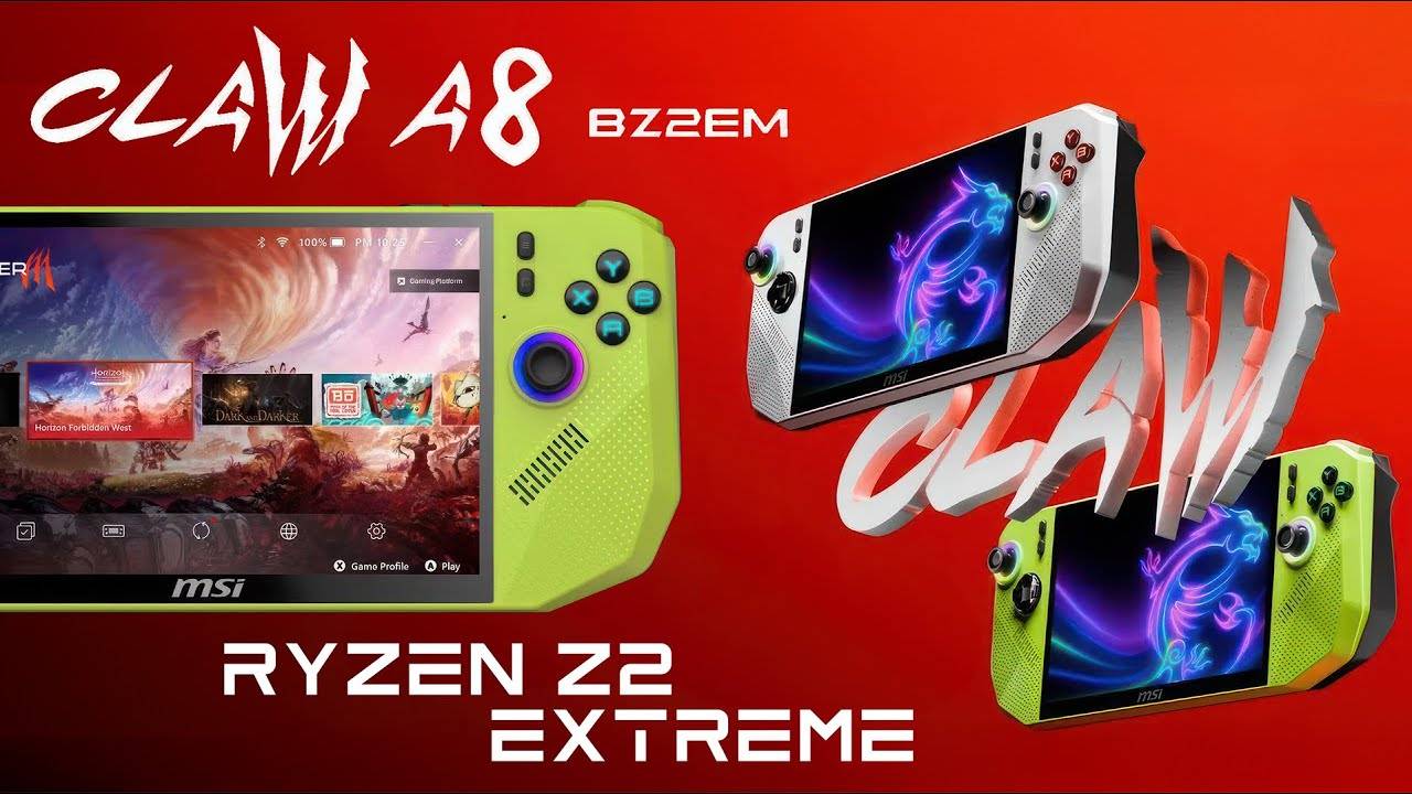 The New MSI Claw Is Powered By AMD! The Claw A8 Is Coming