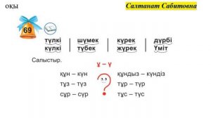 1 сынып әліппе 69 сабақ ү ұ әріптерін салыстыру