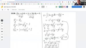 Практика по теме: "Уравнения в полных дифференциалах"