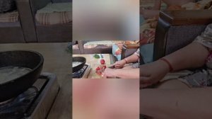 шакшука,жарим мясо на мангале с овощами