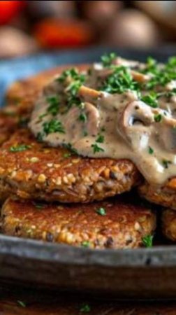 Постные котлеты из гречки