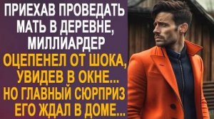 Приехав проведать в деревне, миллиардер оцепенел от шока, увидев в окне... Но главный сюрприз его...