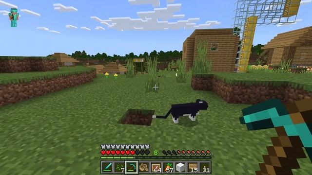 Купаюсь в бассейне, добываю железо, золото и алмазы смотреть онлайн