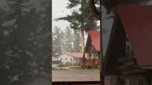 Молния прямое попадание