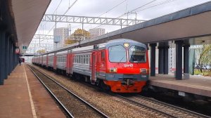 Электропоезд ЭД4М-0308 на о.п. Мещерская