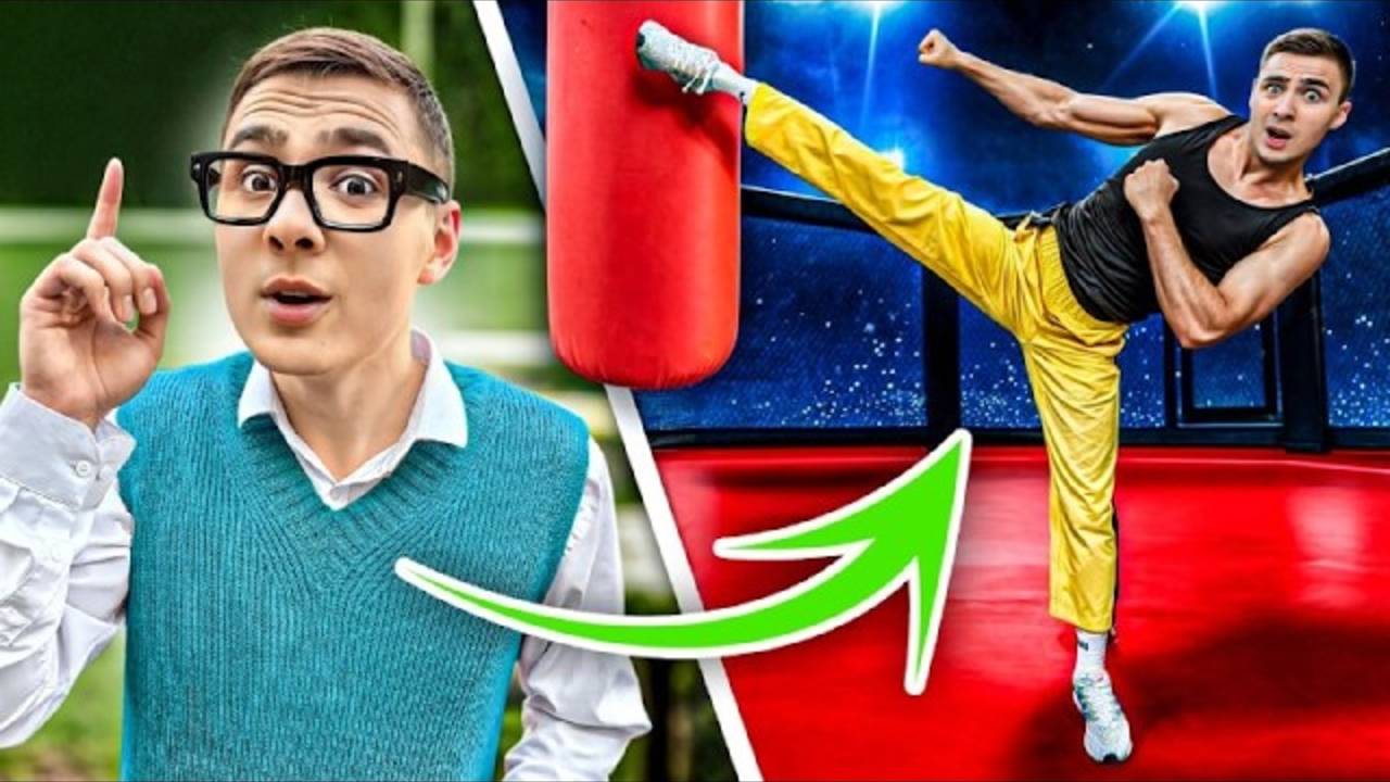 ЛУНОМОСИК : От Ботана до Мастера Боевых Искусств за 24 часа ! ЛУНОМОСИК