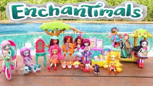 Enchantimals на Каникулах / Куклы Энчантималс приехали на море / Pretty Katy Queen