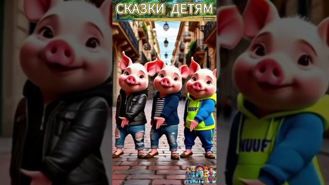 Три поросенка. Танец трех поросят.#ٍShorts #Funny  #shortsvideo