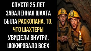 Спустя 25 лет заваленная шахта была раскопана. То с чем шахтеры встретились внутри, не подлежало...