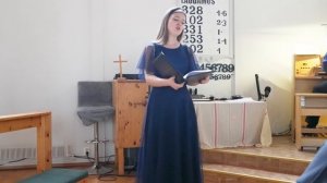 Дария Гаврилова исполняет "Pie Jesu" Габриэля Форе. Орган — Александр Цветков. Сортавала, 1 июня