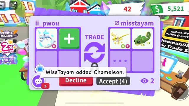 ТРЕЙДЫ НА ФРОСТ ФУРРИ В АДОПТ МИ/ADOPT ME смотреть онлайн