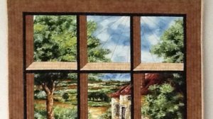 Лоскутный блок «Чердачное окно» — как создать волшебный вид из окна с помощью ткани