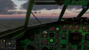 X-Plane 11. Ту-154М Заход и посадка в Борисполе.