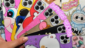 Парные чехлы на телефон📱🌸Пакетики наклейки😻Бумажные сюрпризы🐾Распаковка бумажных сюрпризов💕