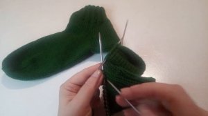 МУЖСКИЕ СЛЕДКИ-НОСКИ СПИЦАМИ 42-43 РАЗМЕР