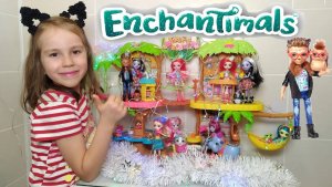 #Мультик Куклы Энчантималс Кафе в джунглях Пикки Какаду готовятся к Новому Году #Enchantimals