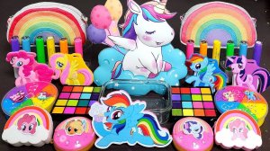 ASMR UNICORN RAINBOW Slime Смешивает блестки из косметических средств в слайм, слайм ASMR