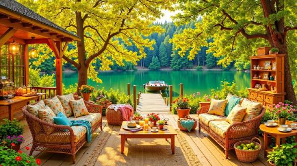 Нежная летняя джазовая музыка  на берегу озера | Gently Summer Jazz Music