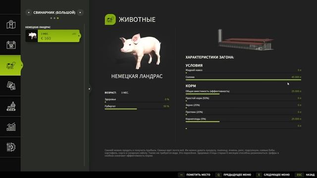 FS25. КУПИЛИ СВИНАРНИК И ПЕРВЫХ ПОРОСЯТ НА ФЕРМУ. смотреть онлайн