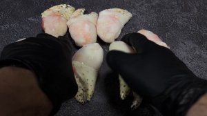 Мясо камчатского краба "кулак", 2 когтя, очищенное, варено-мороженое