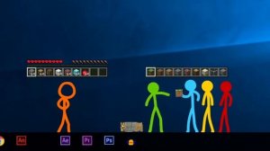 Анимация Vs Minecraft Русская озвучка стикманов 2 серия 1 се?