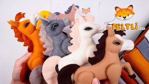 Мастер-класс ЛОШАДКА из фетра своими руками / Символ 2026 года своими руками / Азбука из фетра