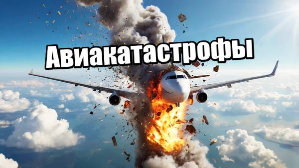 Крушения самолётов в небе. Авиакатастрофы. Самолеты.