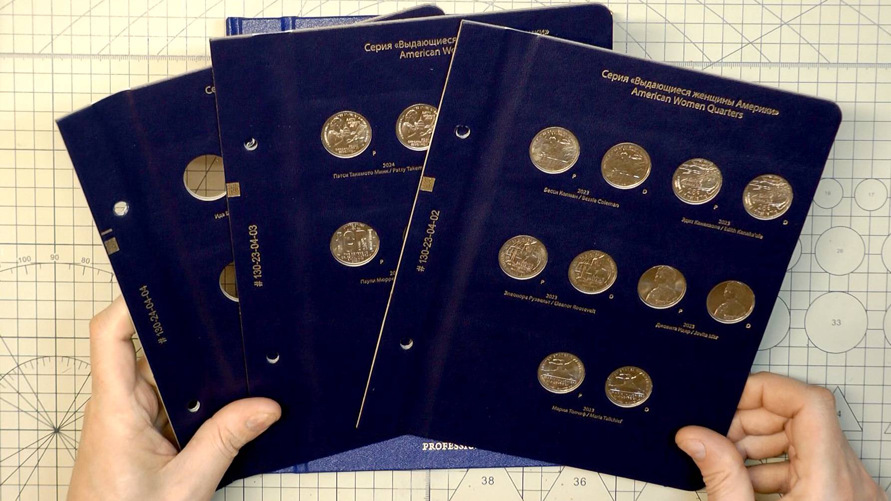 Новые листы в альбом Albo Numismatico Американские Женщины