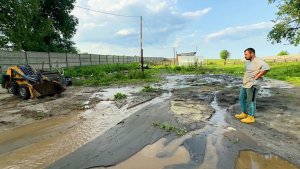 Нас затопило! Вся работа пошла насмарку! Что делать дальше? Привезли материал для кровли.