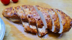Запеченная куриная грудка в барбекю маринаде