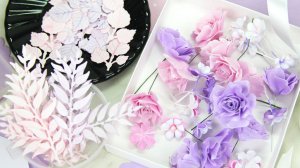 ДЕКОР для маленького букета СВОИМИ РУКАМИ 🌸Розочки и мелкоцветы из фоамирана, листики из бумаги