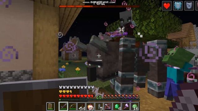 Отбиваю рейд на деревню жителей в Minecraft 1.19.3 смотреть онлайн