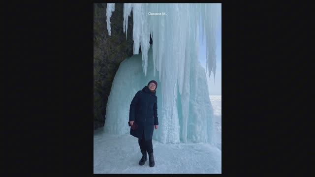 Ледопады в бухте Тихой. Остров Сахалин.mp4