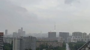 В Останкинскую телебашню ударила молния