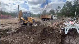 Работа Экскаватора погрузчика FLB 468-2