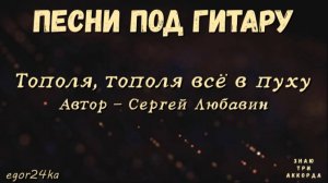 Тополя, тополя всё в пуху