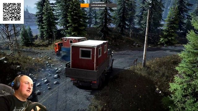 SnowRunner кооператив доставка бытовок  Женя Миша и Серёжа