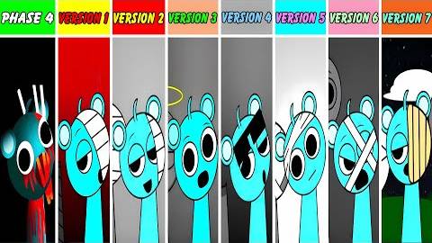 Фаза 4 Но все живы От версии 1 до версии 7 В Incredibox Sprunki