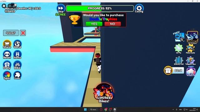 Roblox Obby Но ты летаешь на велосипеде смотреть онлайн