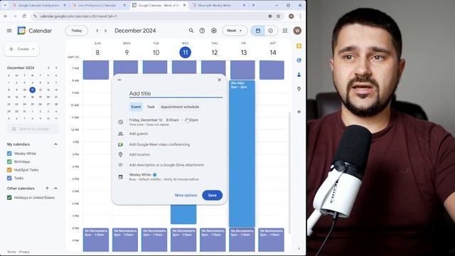 HubSpot и Google Календарь: Настройка и Управление Временем. смотреть онлайн