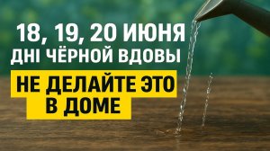 18, 19, 20 июня дни чёрной вдовы. Что нельзя делать. Народные приметы традиции. Ритуалы обряды
