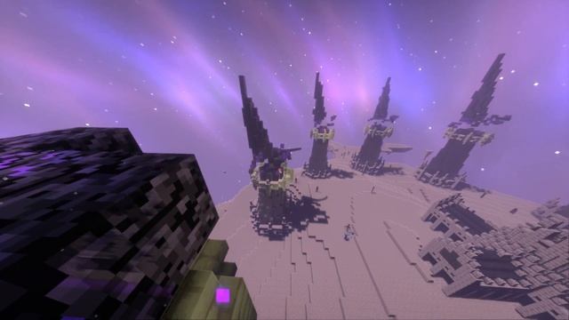 Супер красивая битва с Драконом Края | Minecraft смотреть онлайн