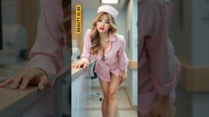 BEAUTY AI 4K. ⭐️Oh beautiful nurses like pink angels